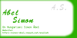 abel simon business card