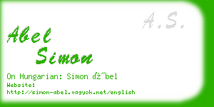 abel simon business card